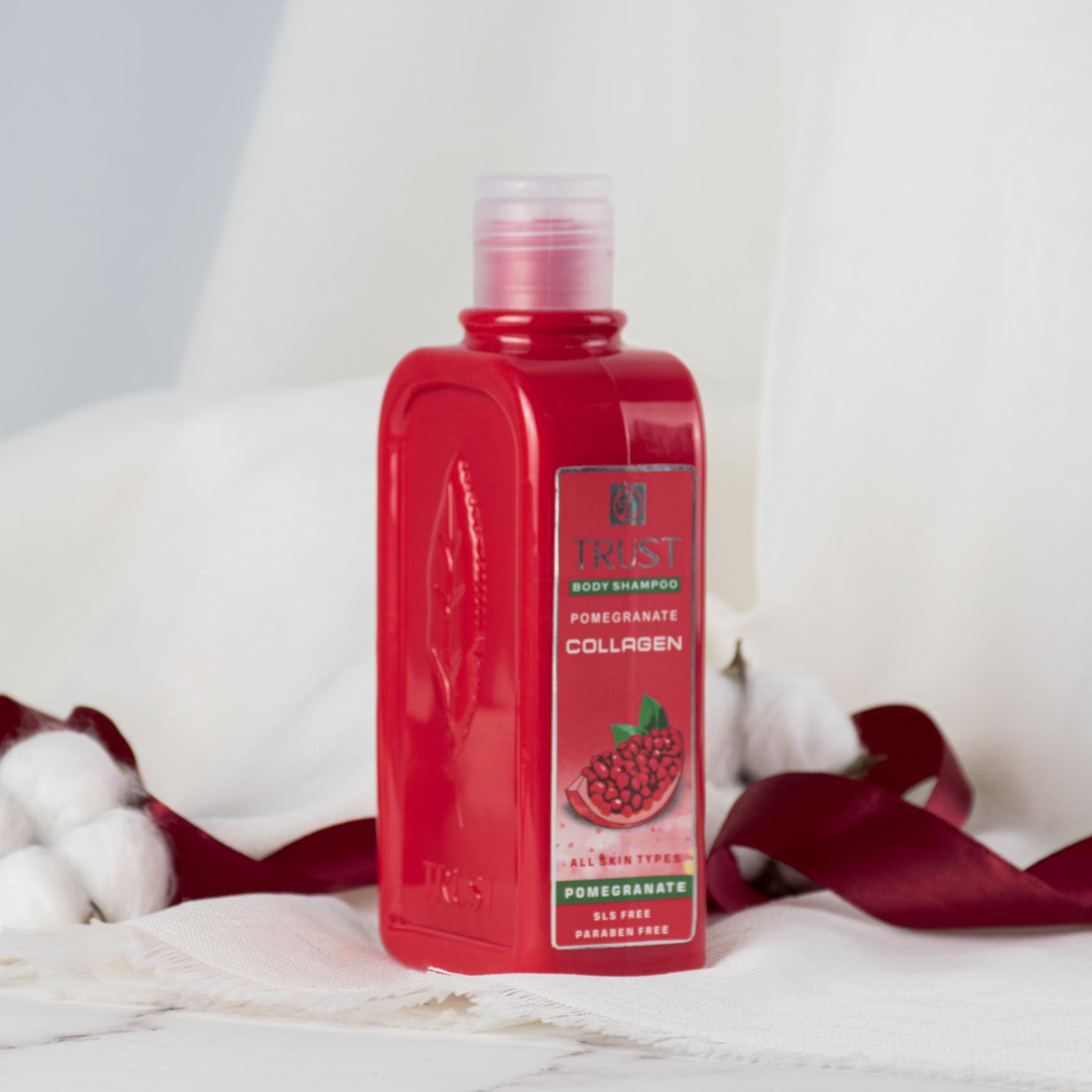 1. پوست شاداب، مثل انار! اگرچه ما بیشتر به پوست صورتمون توجه میکنیم تا پیر نشه، اما پوست بدن هم با گذشت زمان و یا چاقی و لاغری دچار افتادگی میشه. پس اگه میخوایم جوون به نظر برسیم، نباید از پوست بدنمون هم غافل بشیم. شامپو بدن انار تراست چون توی ترکیباتش کلاژن داره، پوست بدن رو سفت و جوون میکنه و استحکام بافتش رو بالا میبره. این شامپو سولفات و پارابن نداره و همه انواع پوست میتونن ازش استفاده کنن. شما برای جلوگیری از پیری پوست بدنتون چیکار میکنین؟  2. شامپویی برای جوان کردن پوست شما با شامپو بدن انار تراست پوستتون سفت میشه، جوون میشه، مستحکم میشه و مهمتر از همه خوشبوی خوشبو میشه. این شامپو بدن مناسب تمام پوستا هست و همه میتونن ازش استفاده کنن. برای استفاده ازش بدنتون رو به طول کامل خیس کنین، اون رو به تمام پوستتون بزنین و بعد از 2 تا 3 دقیقه پوست رو آبکشی کنین. از تجربه مصرف این محصول برامون توی کامنتا بنویسین.