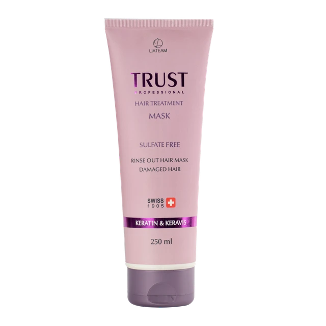 ماسک موی آبکشی کراتین تراست مزایای محصول: - نرم‌کننده قوی مو - تقویت‌کننده پرقدرت تارهای مو - آبرسان قوی مو - تغذیه‌کننده مو با مواد مغذی موردنیاز - ترمیم‌کننده تارهای مو - افزایش‌دهنده درخشندگی مو - افزایش‌دهنده سطح ماندگاری رنگ روی مو - افزایش‌دهنده مقاومت تارهای مو - محافظ تارهای مو در برابر آسیب‌های محیطی - افزایش‌دهنده ضخامت تارهای مو - احاوی کراتین، کراویس، جوانه گندم و آلوئه‌ورا این ماسک رو افرادی که موهای رنگ‌شده و آسیب‌دیده دارن، می‌تونن استفاده کنن. همچنین این ماسک برای افرادی که موهاشون رو کراتینه کردن، مناسب هستش. حجم این محصول 250 میل هست. قابل استفاده برای خانم‌ها و آقایان اگه شما هم از این محصول خوشتون اومده و دوست دارین اون رو امتحانش کنین، کافیه وارد سایت لیاتیم بشین و سفارشش بدین.